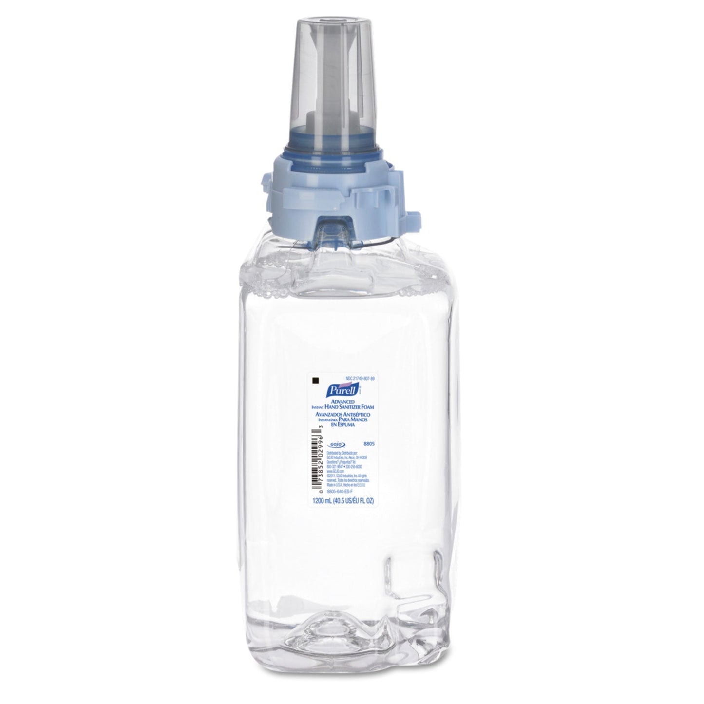 PURELL Advanced Hand Sanitizer Foam, For ADX-12, Dispensers, 1,200 mL Fragrance-Free