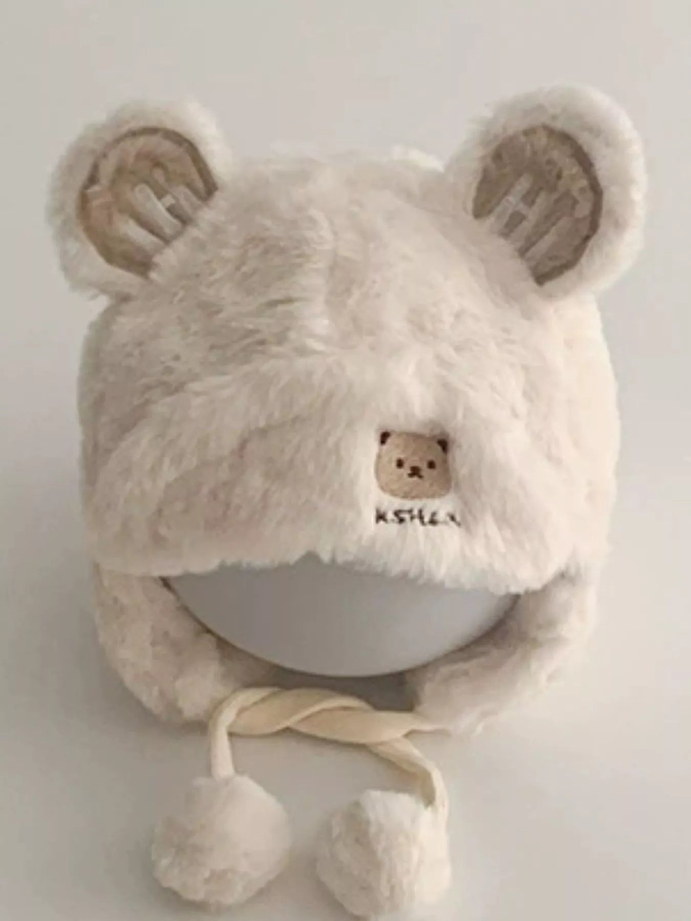 Children's Bear Ear Fluffy Hat