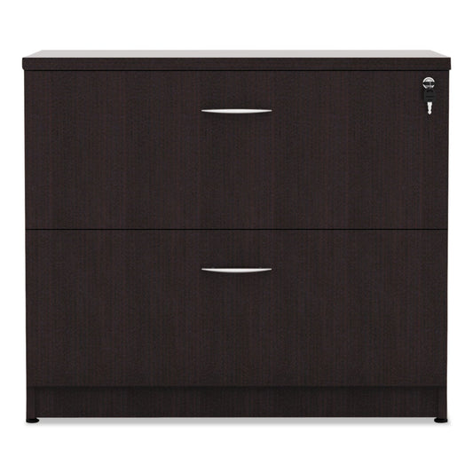 Alera Valencia Series Lateral File, 2 Legal/Letter-Size File Drawers, Espresso, 34" x 22.75" x 29.5"