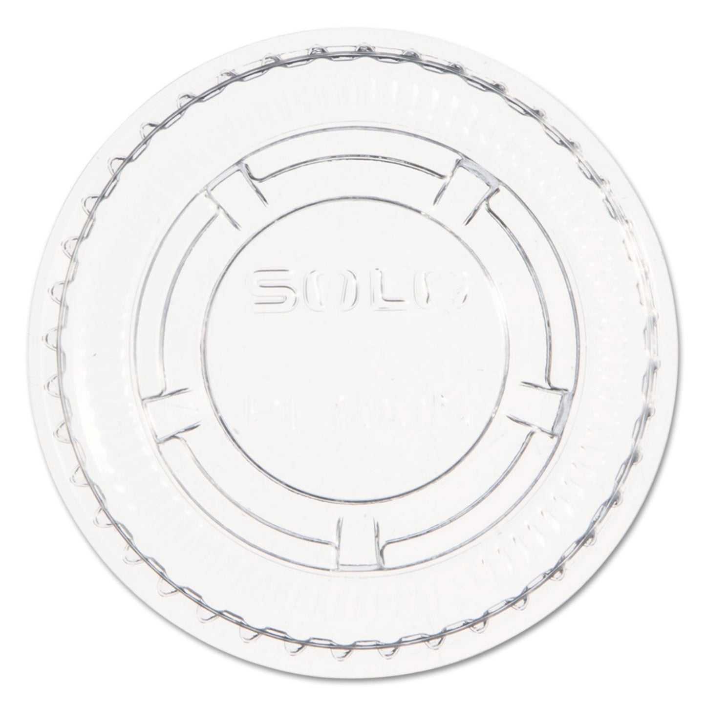Dart Portion/Souffle Cup Lids, Fits 0.5 oz to 1 oz Cups, PET, Clear, 125 Pack, 20 Packs/Carton