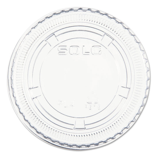 Dart Portion/Souffle Cup Lids, Fits 3.25 oz to 9 oz Cups, Clear, 125/Pack, 20 Packs/Carton