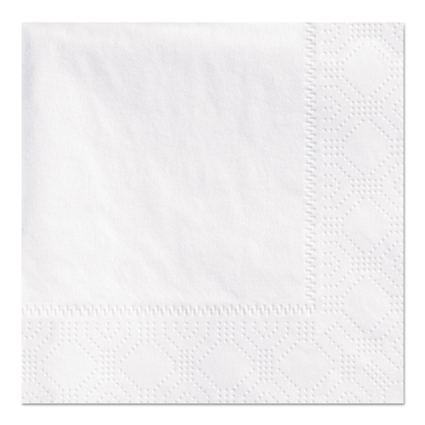 Hoffmaster Beverage Napkins, 2-Ply 9 1/2 x 9 1/2, White, Embossed, 1000/Carton