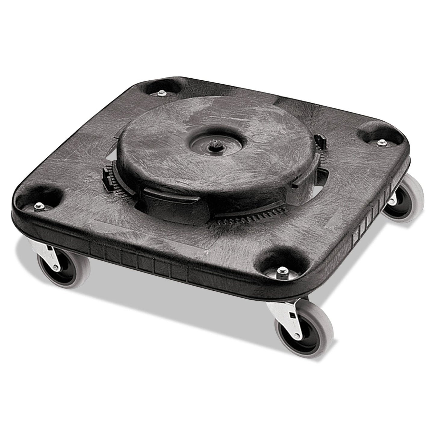 Rubbermaid Brute Container Square Dolly, 250 lb Capacity, 17.25 x 6.25, Black