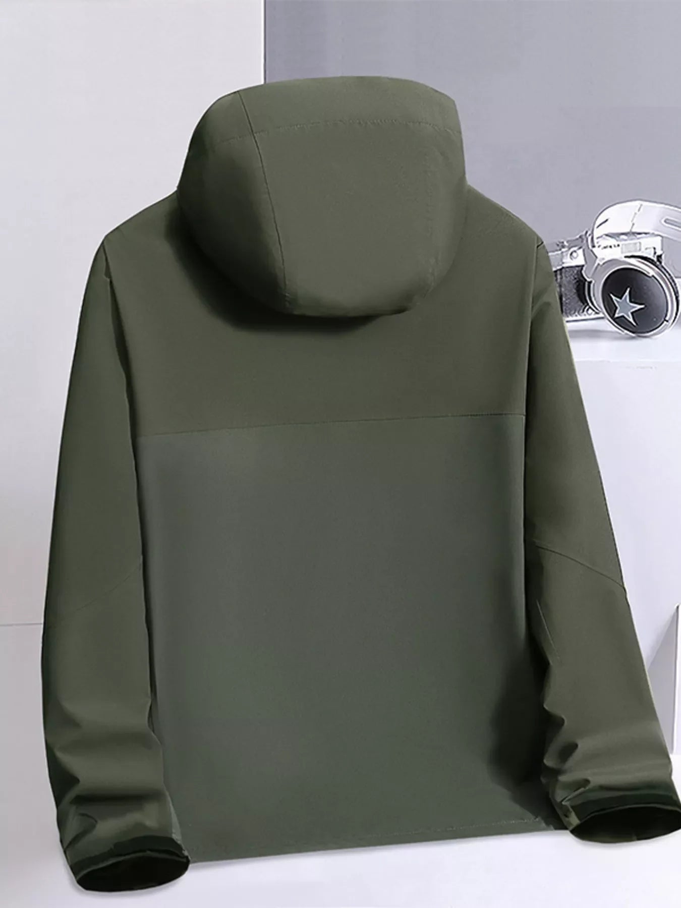 Men's Plus Size Waterproof Hooded Outdoor Jacket