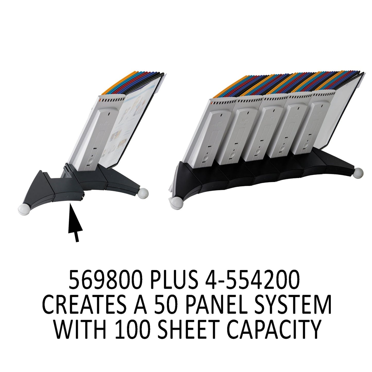 Durable SHERPA Reference System Extension Set, 10 Sleeves, Assorted Borders and Panels