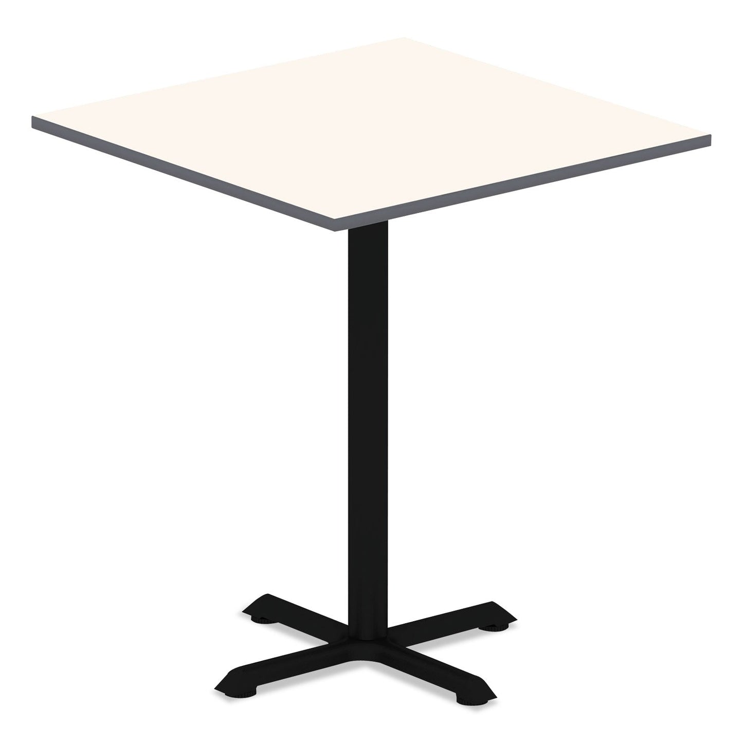 Alera Hospitality Series Single-Column Bases, 27.5" Diameter x 40.38"h, 300 lb Cap, Steel, Black