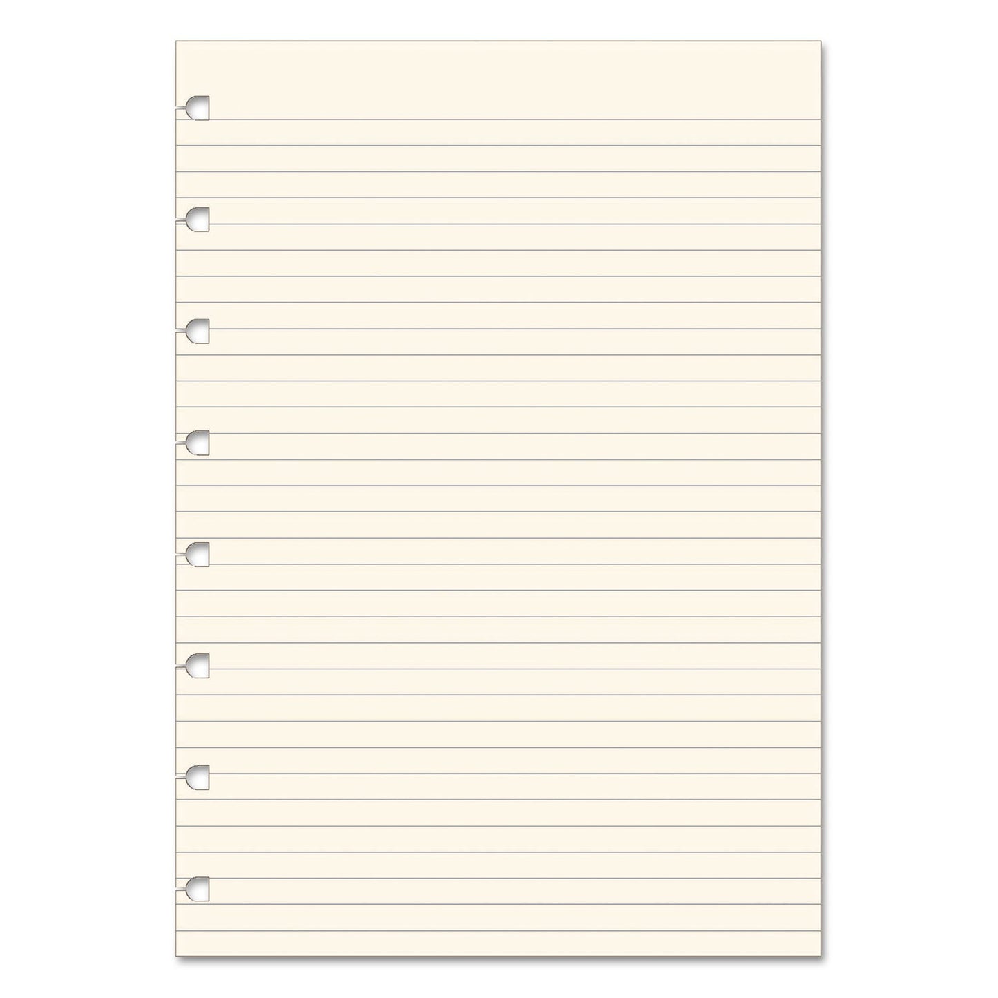 Filofax Notebook Refills, 8-Hole, 8.25 x 5.81, Narrow Rule, 32/Pack