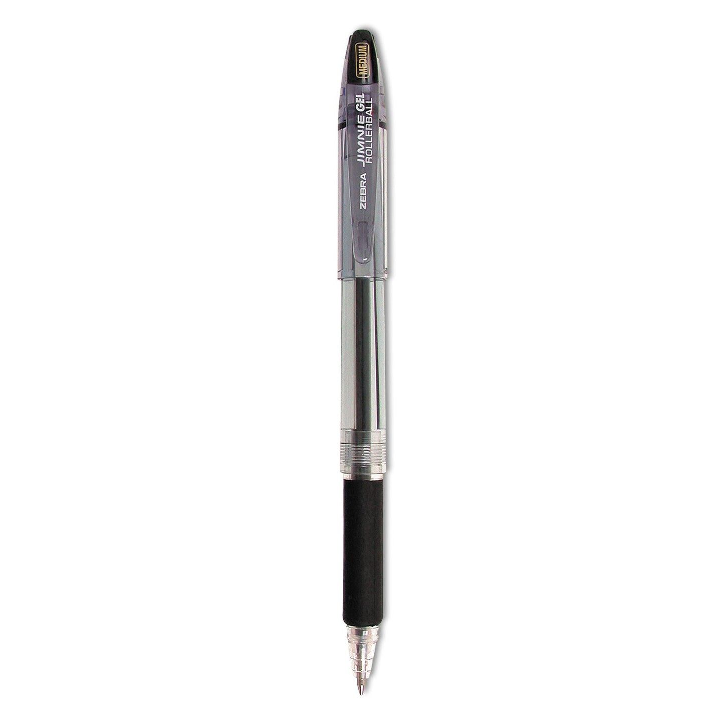 Zebra Jimnie Gel Pen Value Pack, Stick, Medium 0.7 mm, Black Ink, Smoke Barrel, 24/Box