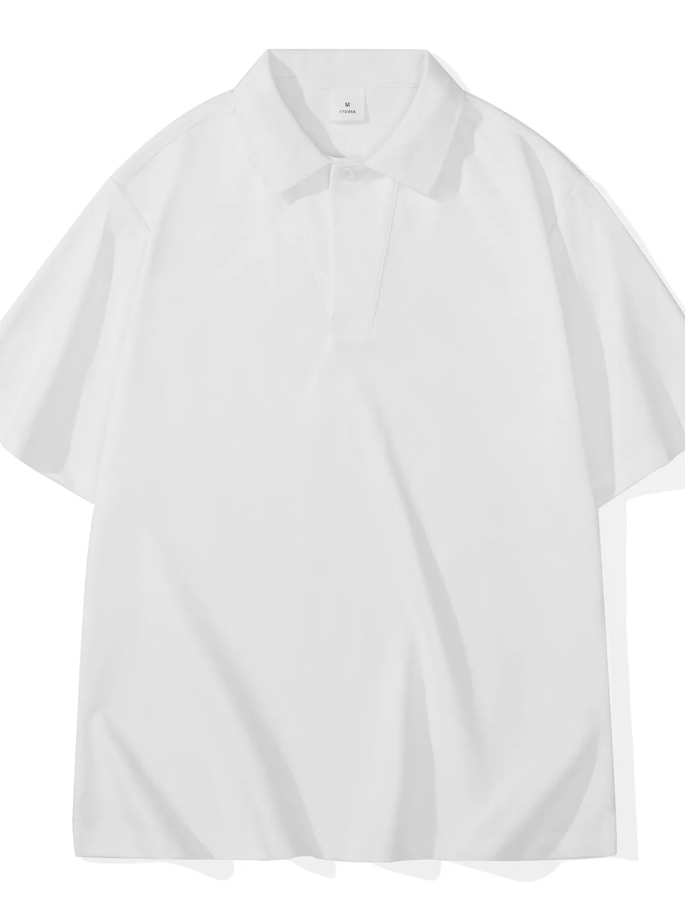 Men's Full Size Solid Color Casual Polo Shirt Plus Size