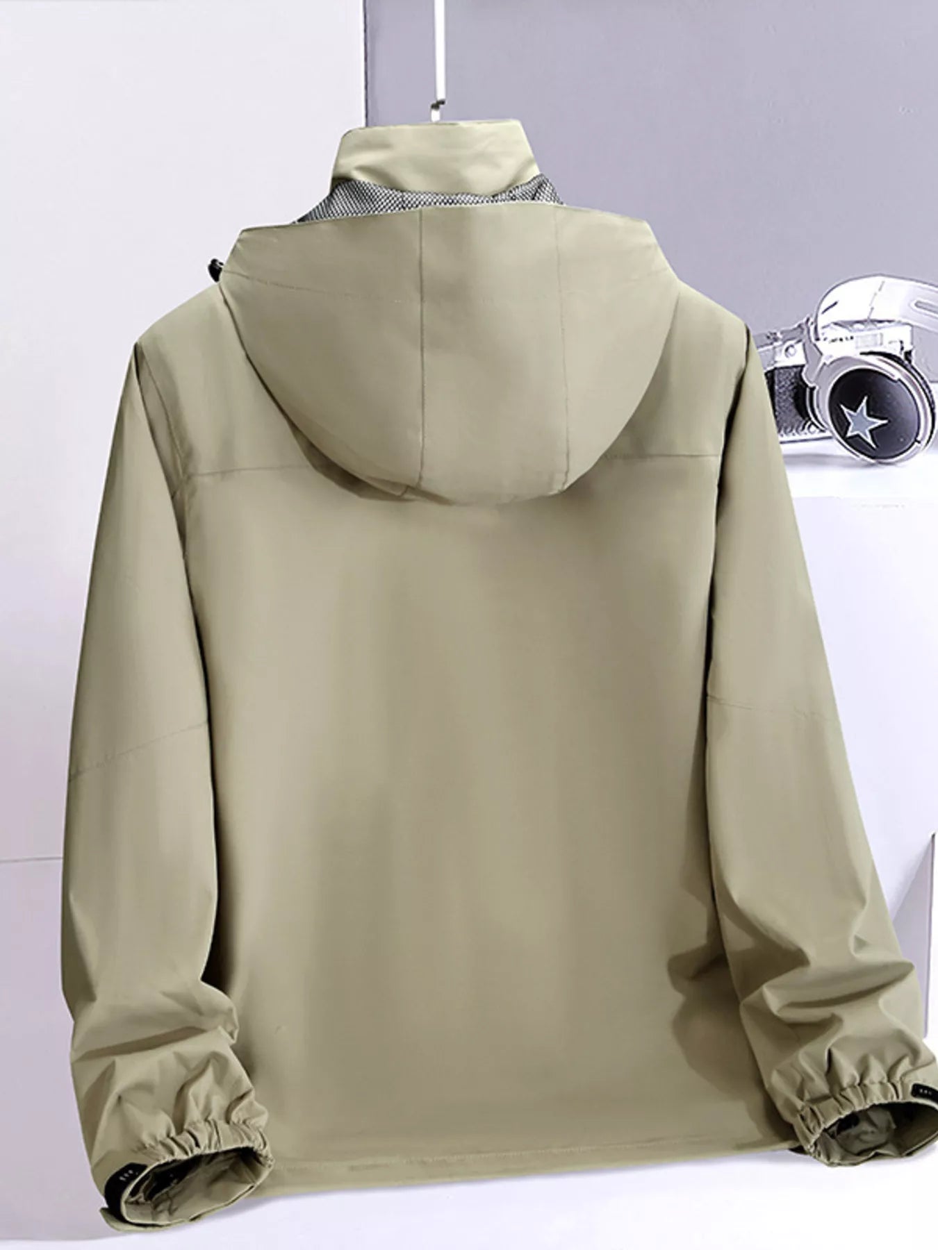 Men's Plus Size Lightweight Hooded Outdoor Jacket
