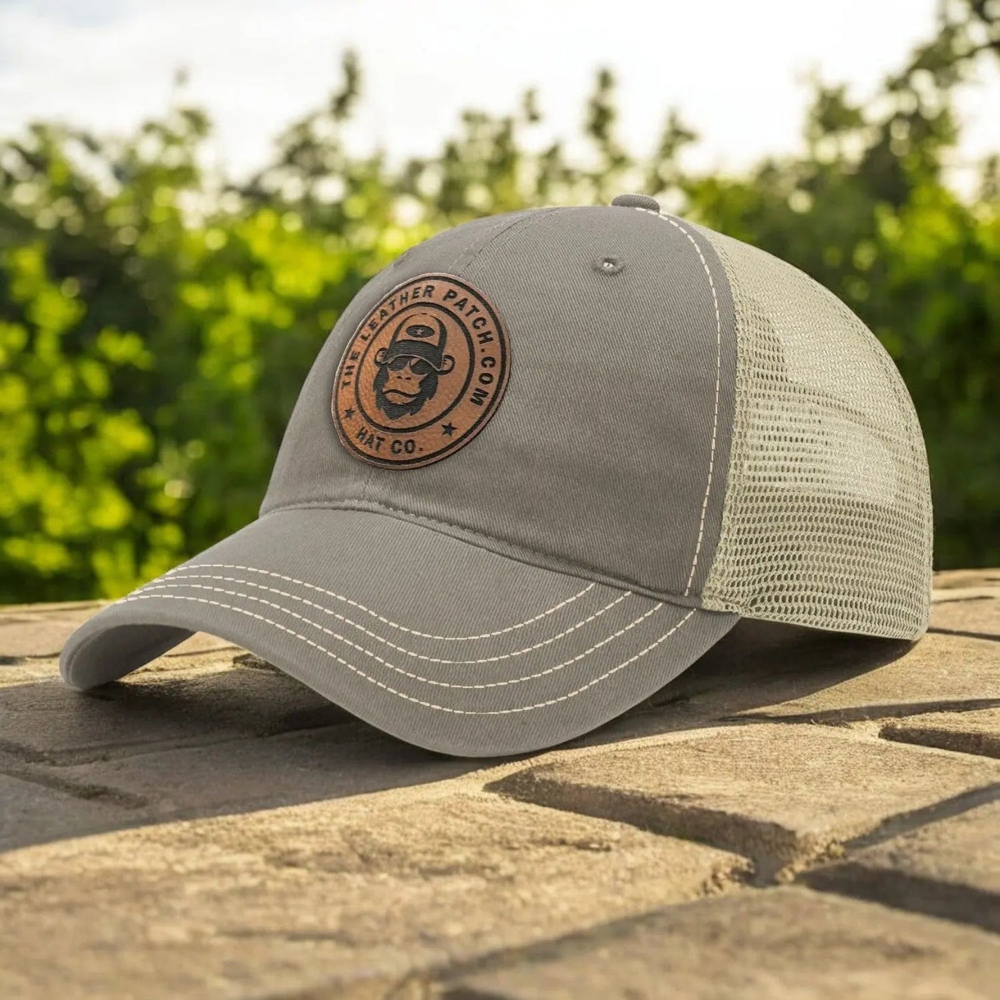 Richardson 111 Garment Washed Trucker + Custom Patch