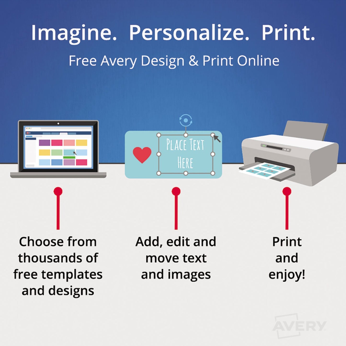 Avery Removable Multi-Use Labels, Inkjet/Laser Printers, 0.5 x 1.75, White, 20/Sheet, 42 Sheets/Pack, (5422)