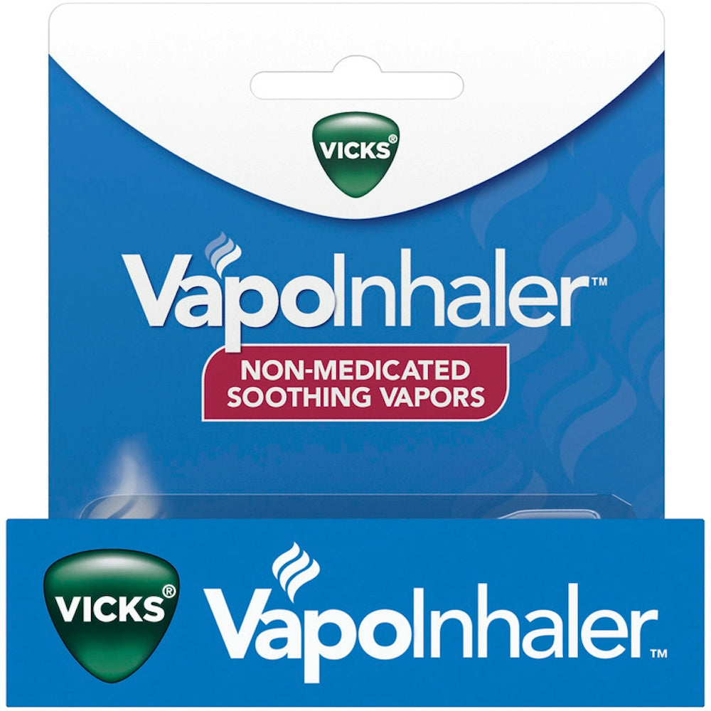 Vicks VapoInhaler, Portable Nasal Inhaler, Refreshing Menthol Vapors, 1 Count