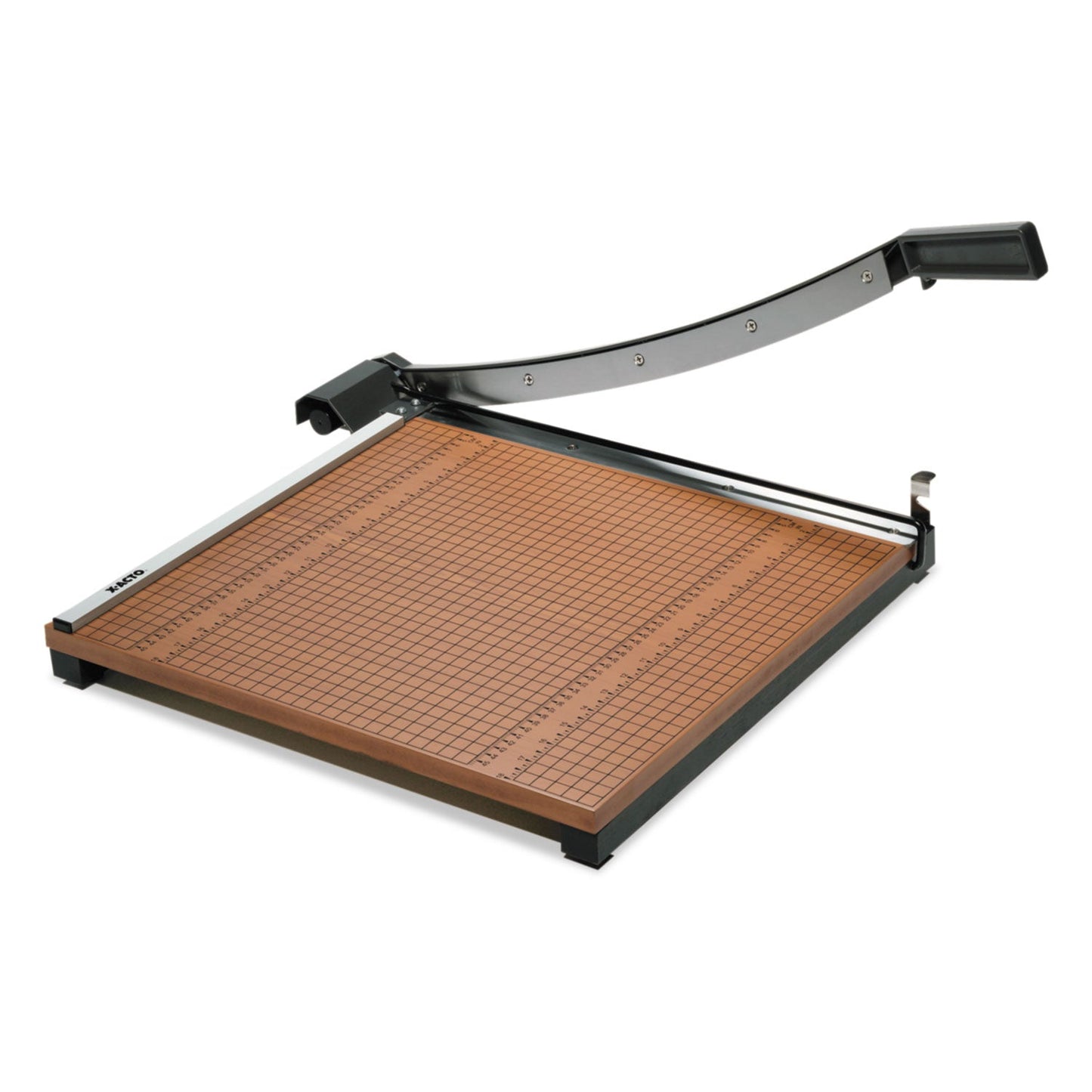 X-ACTO Square Commercial Grade Wood Base Guillotine Trimmer, 15 Sheets, 18" Cut Length, 18 x 18