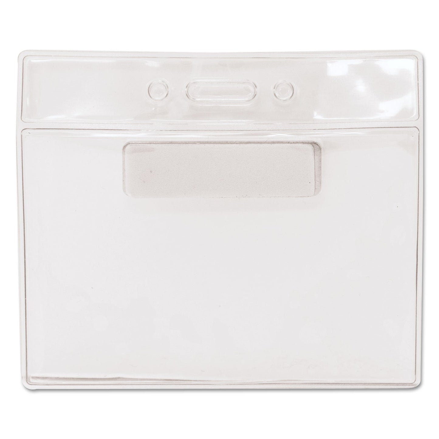 Advantus Magnetic-Style Name Badge Kits, Horizontal, Clear 4.5" x 3.25" Holder, 4.13" x 3" Insert, 20/Pack