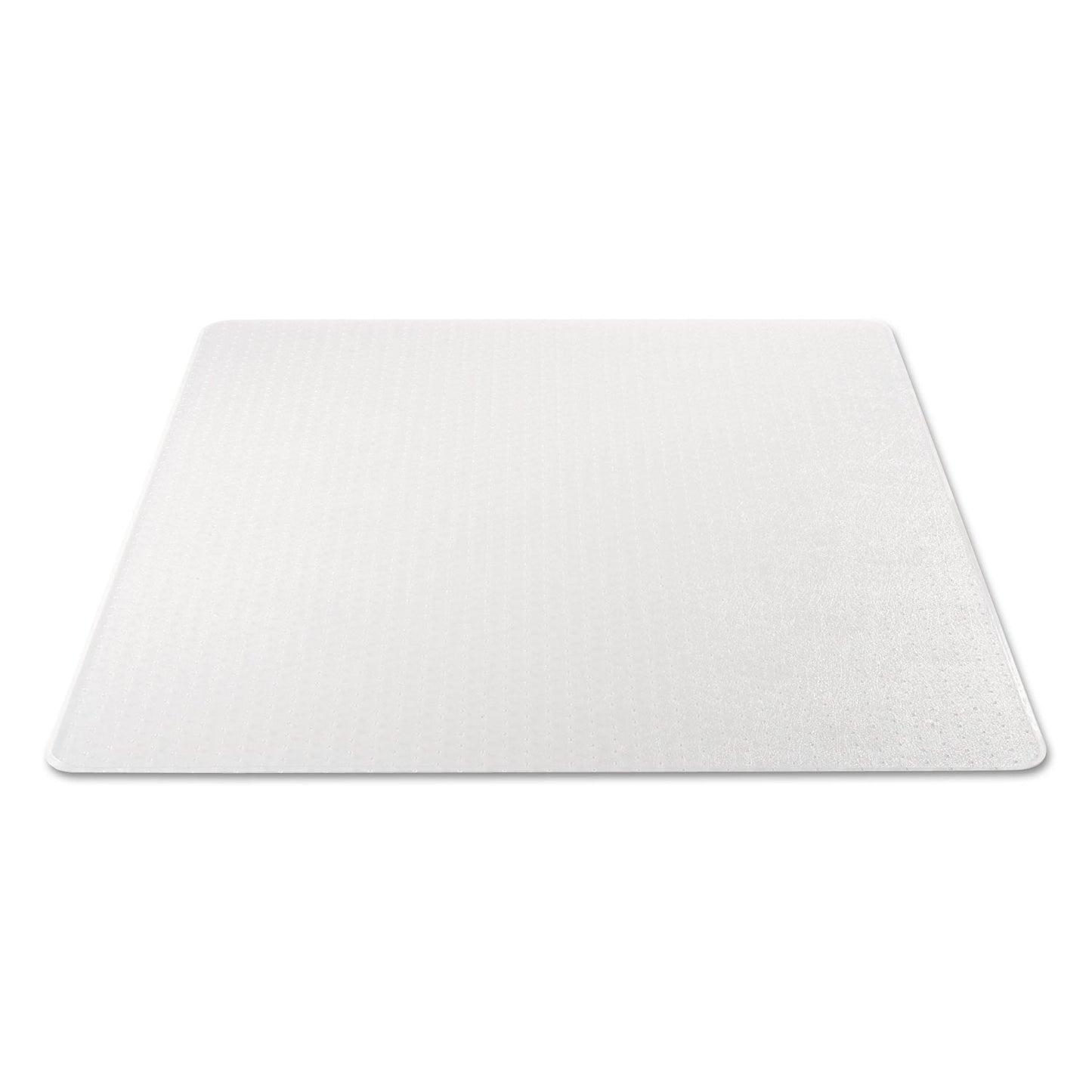 Alera Occasional Use Studded Chair Mat for Flat Pile Carpet, 46 x 60, Rectangular, Clear