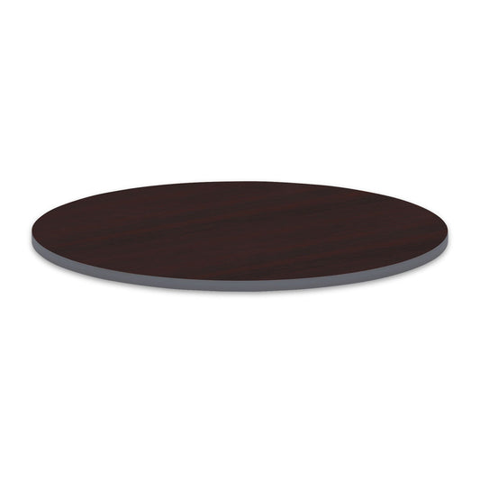 Alera Reversible Laminate Table Top, Round, 35.5" Diameter, Medium Cherry/Mahogany