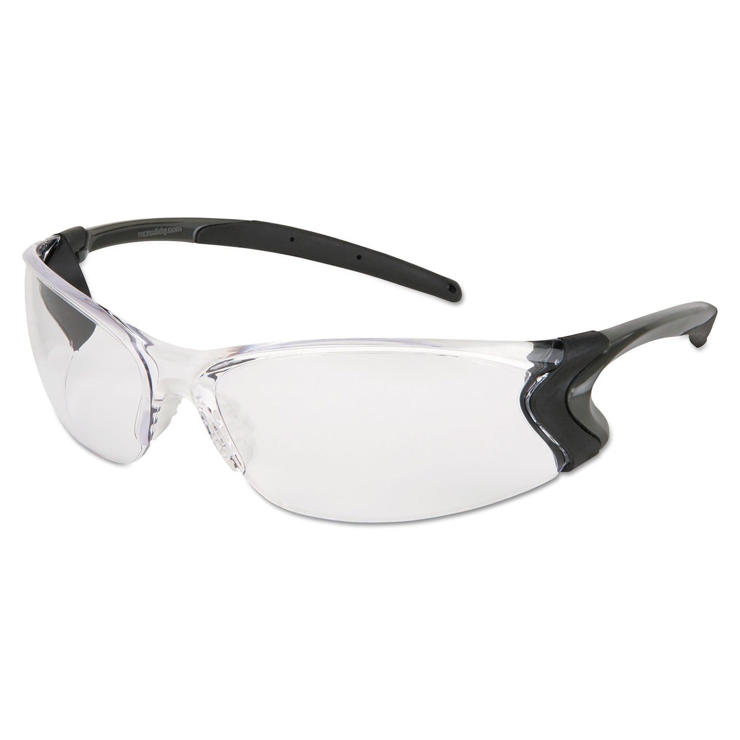 MCR Backdraft Glasses, Clear Frame, Anti-Fog Clear Lens