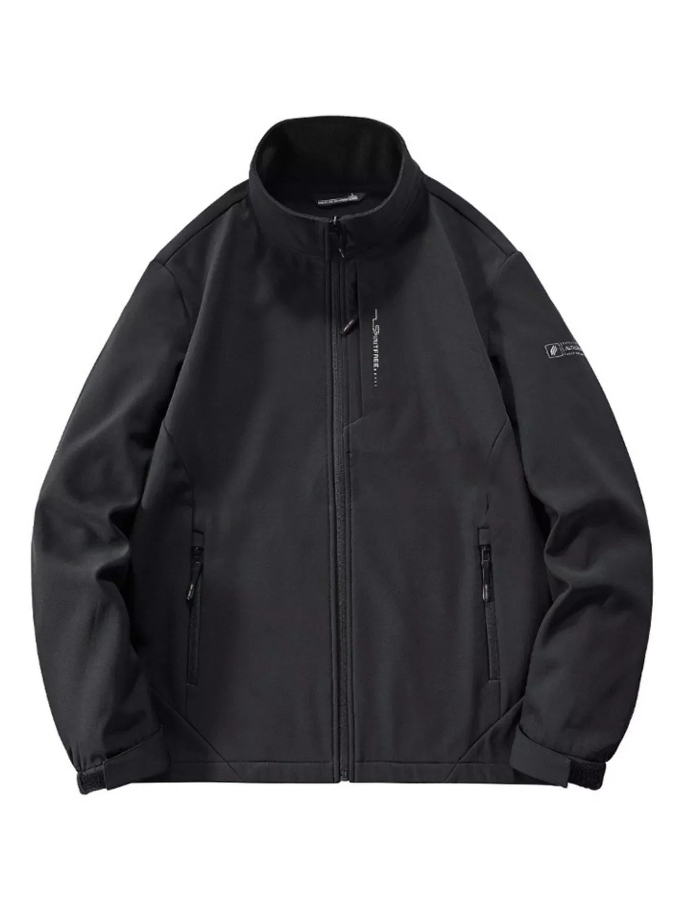 Men's Plus Size Outdoor Windproof Zip Up Jacket
