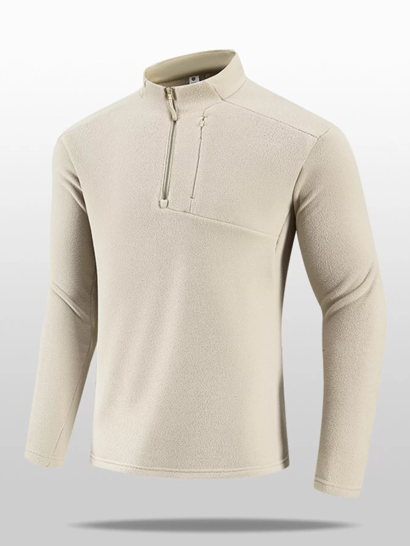 Men's Plus Size Quarter-Zip Fleece Sweatshirt