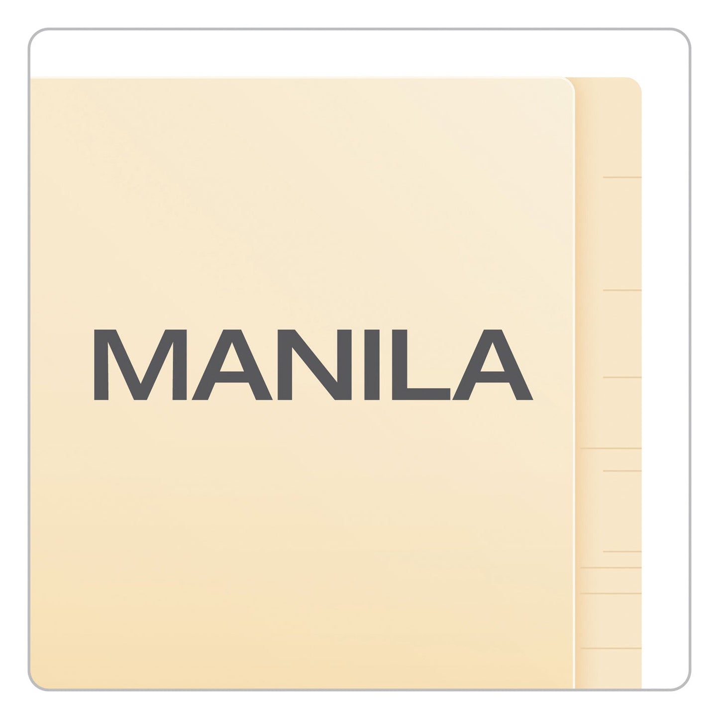 Pendaflex Manila Laminated End Tab Fastener Folders, 1 Fastener, Letter Size, 11-pt Manila Exterior, 50/Box