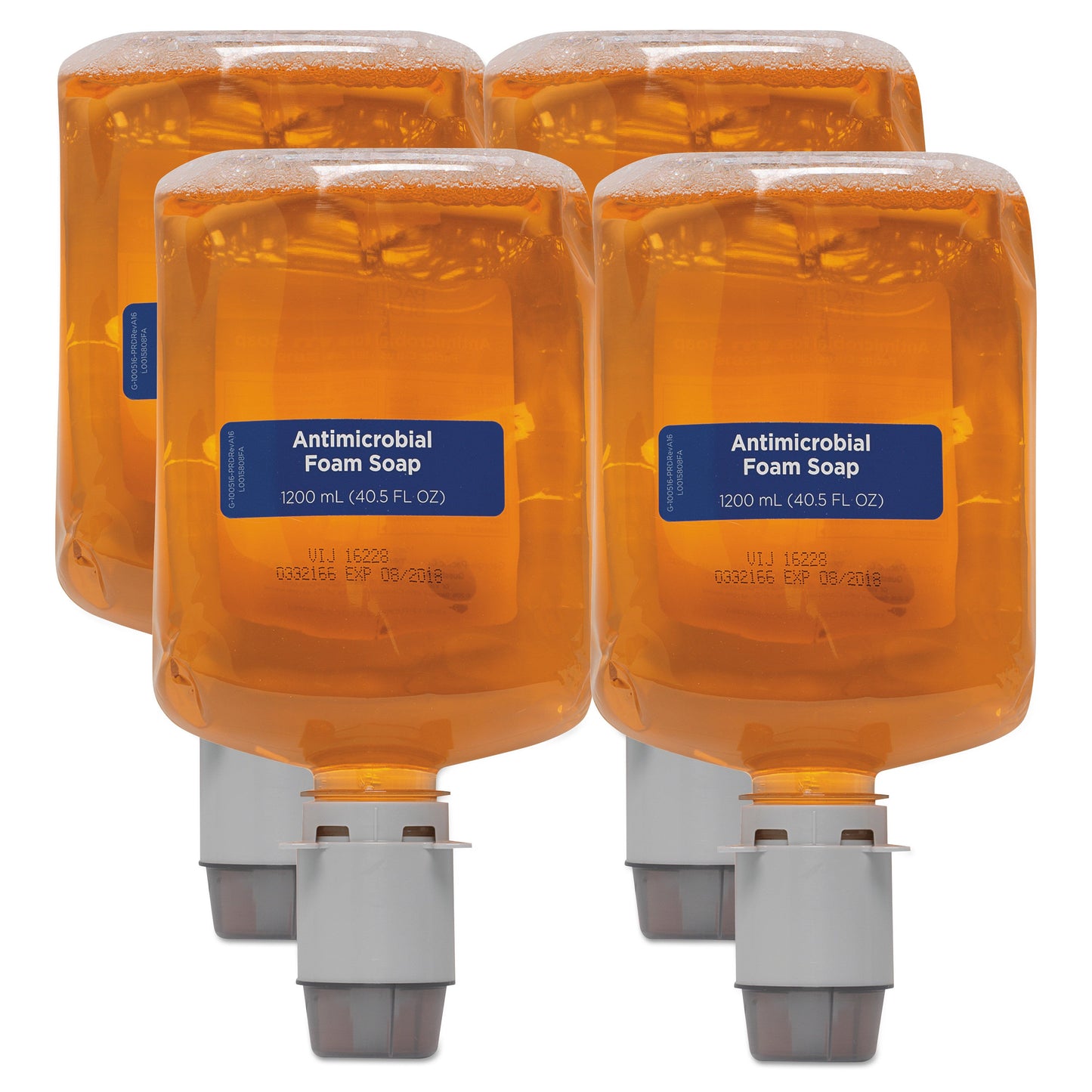 Georgia Pacific Pacific Blue Ultra Foam Soap Manual Dispenser Refill, Antimicrobial, Pacific Citrus, 1,200 mL, 4/Carton