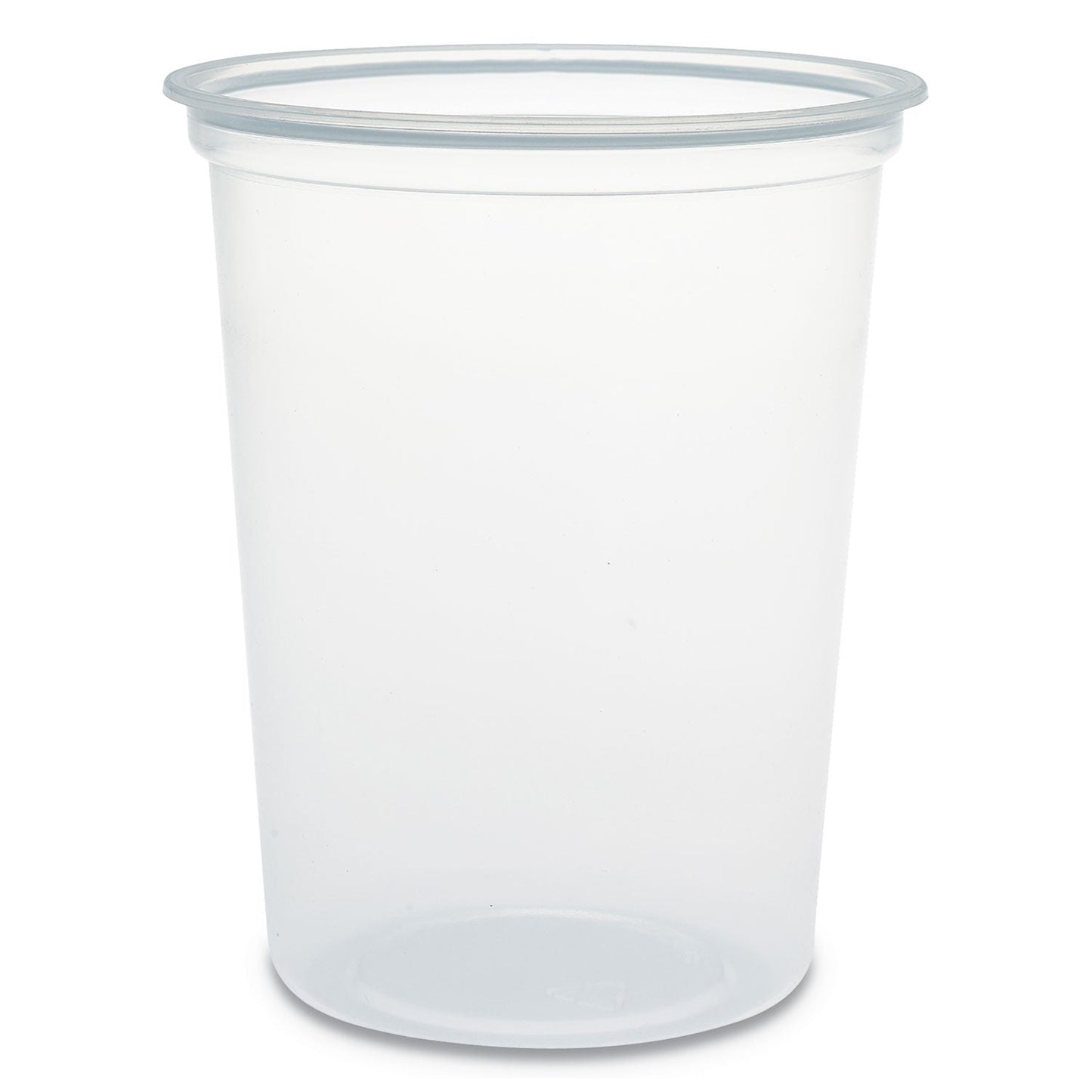 Dart Microgourmet Plastic Deli Container, 32 oz, 4.7" Diameter x 5.7"h, Clear, 500/Carton