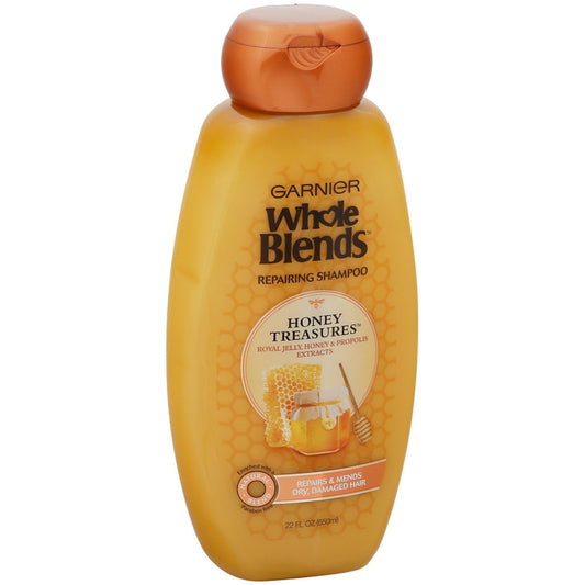 Garnier Whole Blends Honey Treasures Shampoo For Damaged Hair - 650 mL
