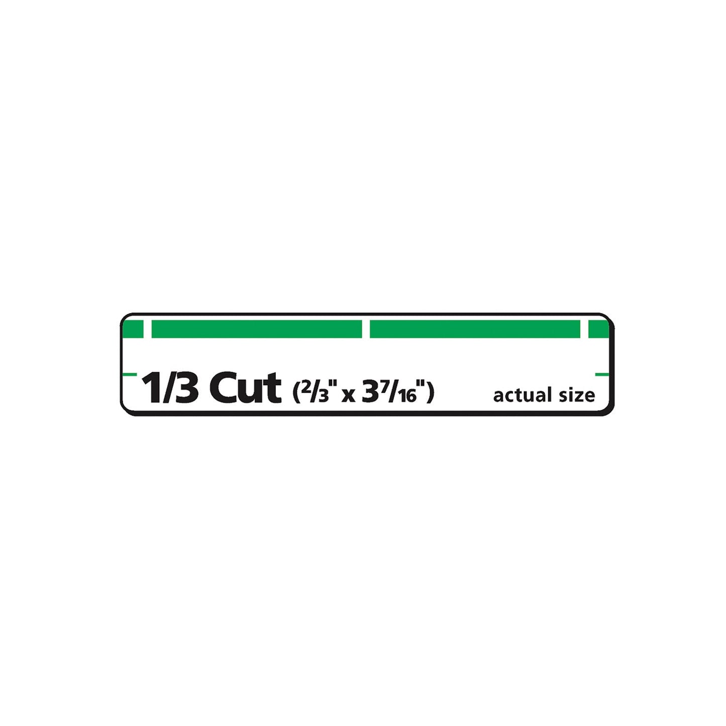 Avery Permanent TrueBlock File Folder Labels with Sure Feed Technology, 0.66 x 3.44, White, 30/Sheet, 50 Sheets/Box