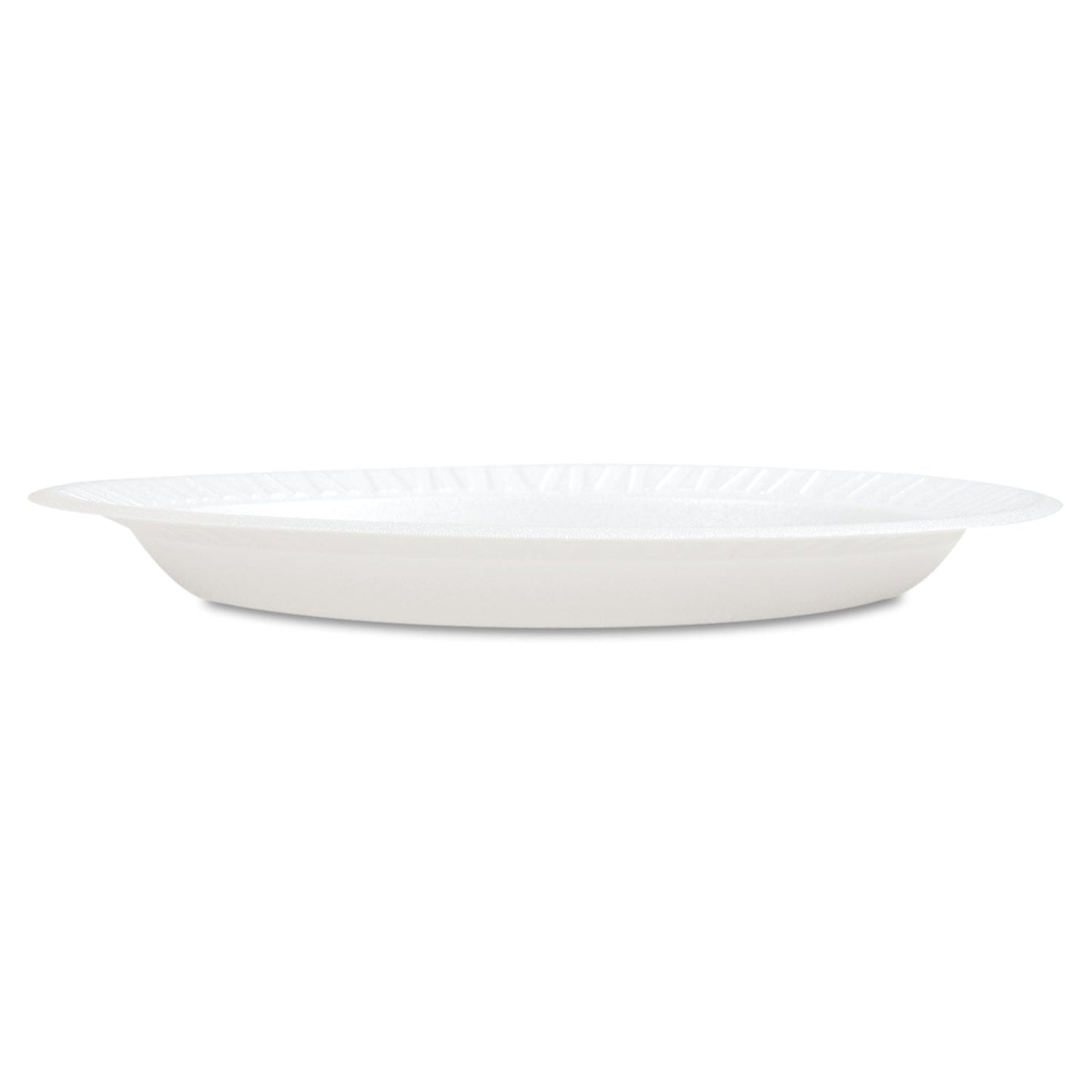 Dart Concorde Foam Plate, 10.25" dia, White, 125/Pack, 4 Packs/Carton