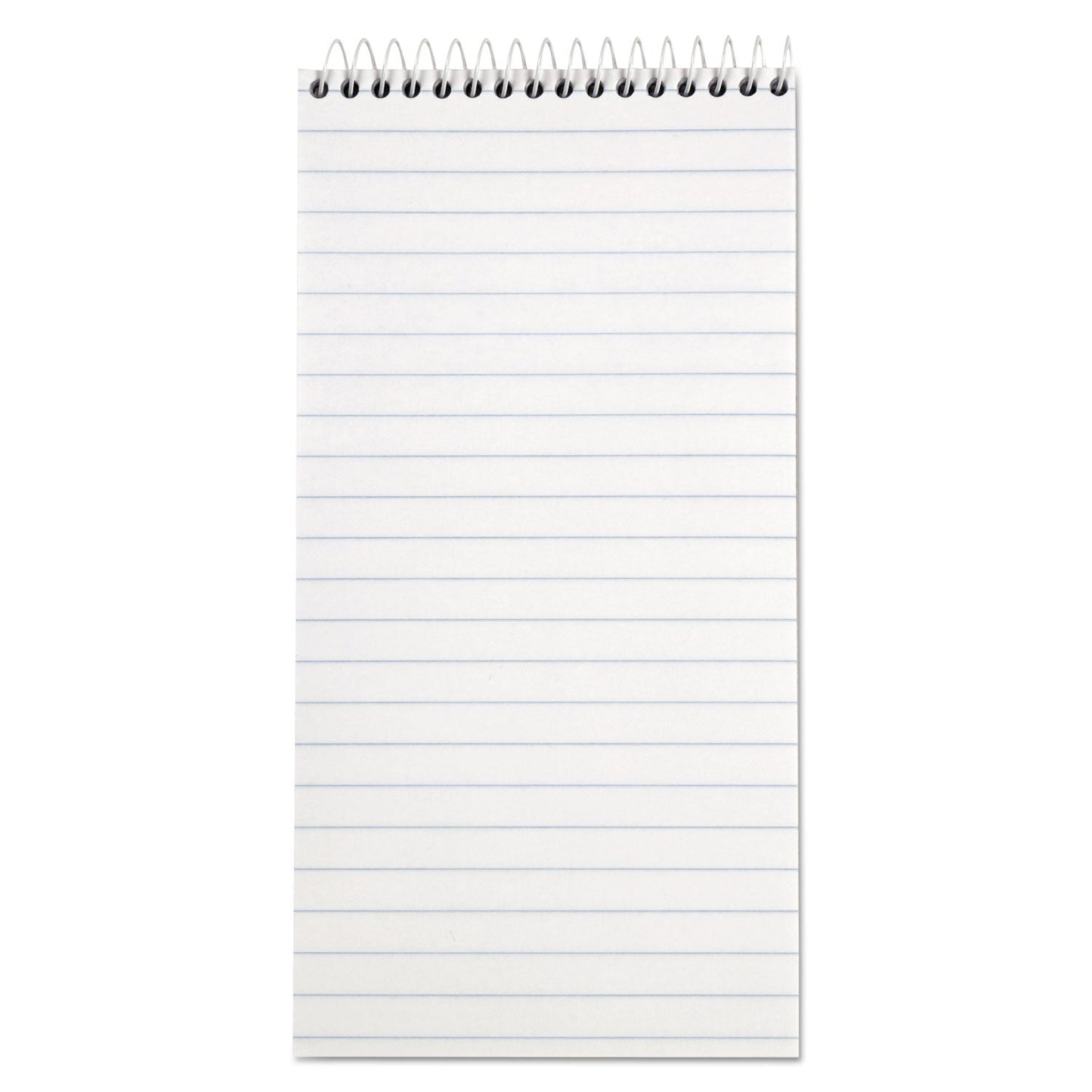 TOPS Reporter’s Notepad, Wide/Legal Rule, White Cover, 70 White 4 x 8 Sheets, 12/Pack