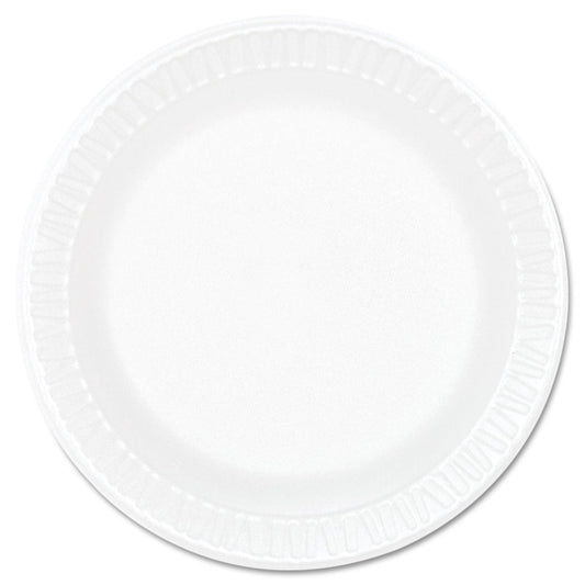 Dart Concorde Foam Plate, 6" dia, White, 1,000/Carton