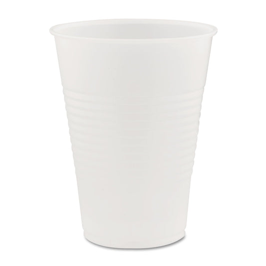 Dart High-Impact Polystyrene Cold Cups, 9 oz, Translucent, 100 Cups/Sleeve, 25 Sleeves/Carton