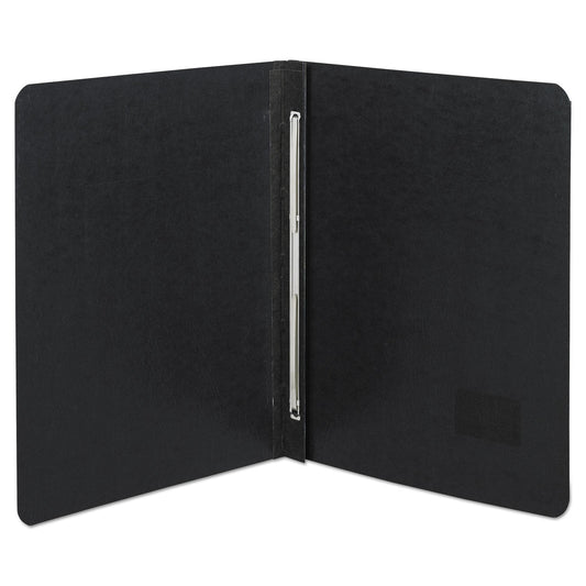 ACCO PRESSTEX Report Cover with Tyvek Reinforced Hinge, Side Bound, Two-Piece Prong Fastener, 3" Capacity, 8.5 x 11, Black/Black