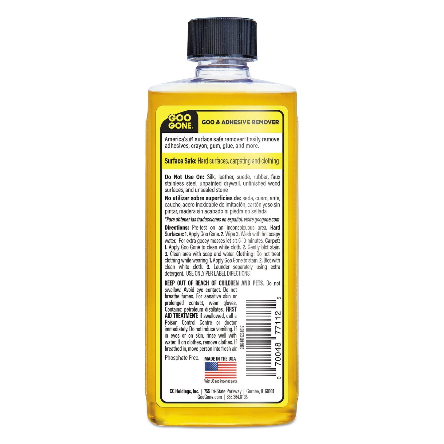 Goo Gone Original Cleaner, Citrus Scent, 8 oz Bottle