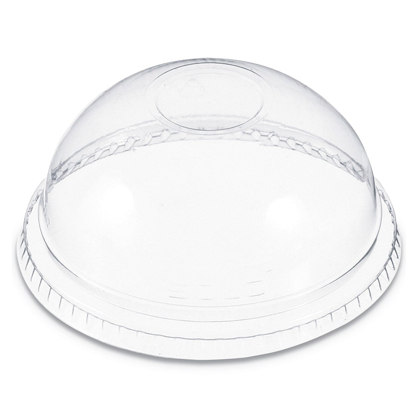 Dart Plastic Dome Lid, No-Hole, Fits 9 oz to 22 oz Cups, Clear, 100/Sleeve, 10 Sleeves/Carton