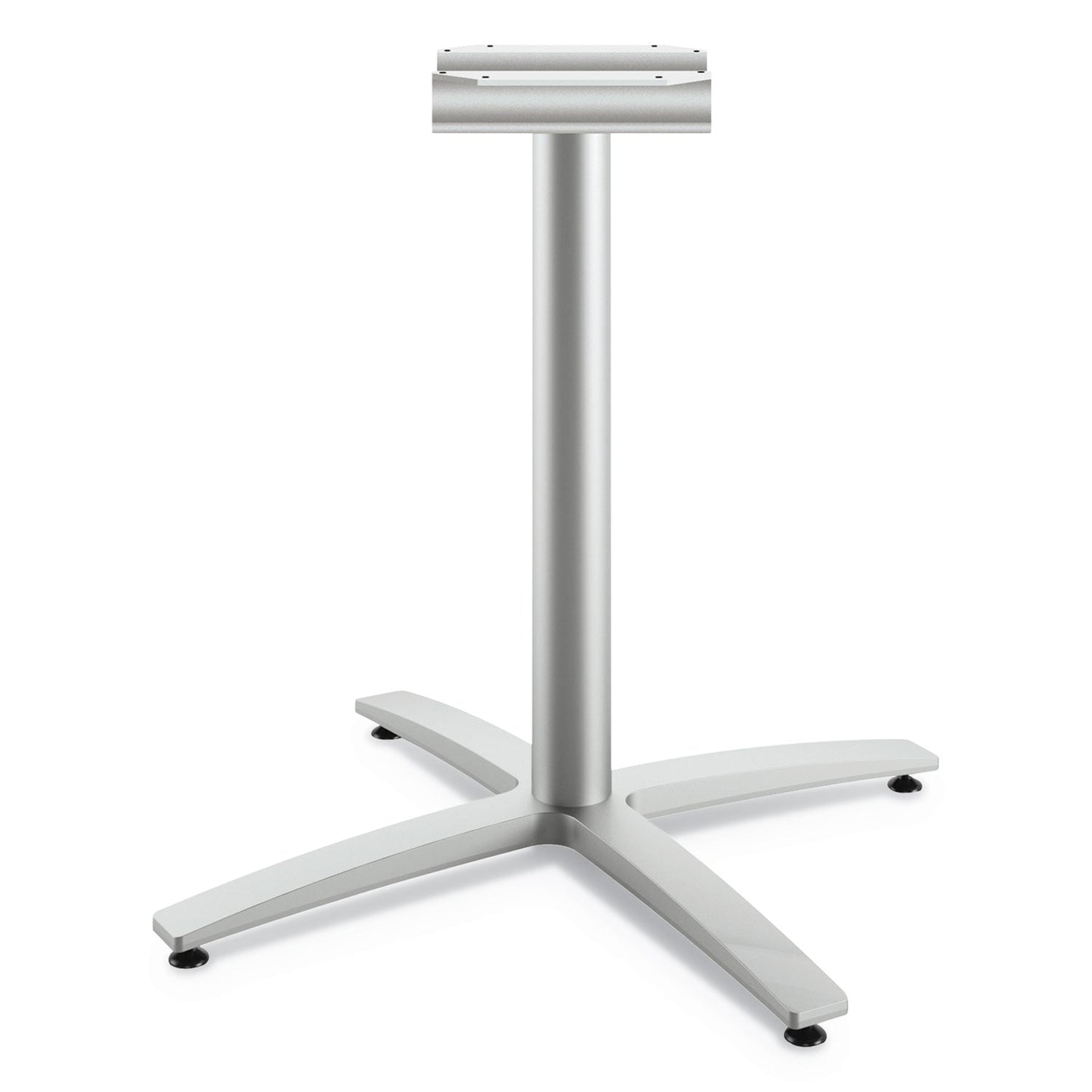 HON Between Seated-Height X-Base for 30" to 36" Table Tops, 26.18w x 29.57h, Silver