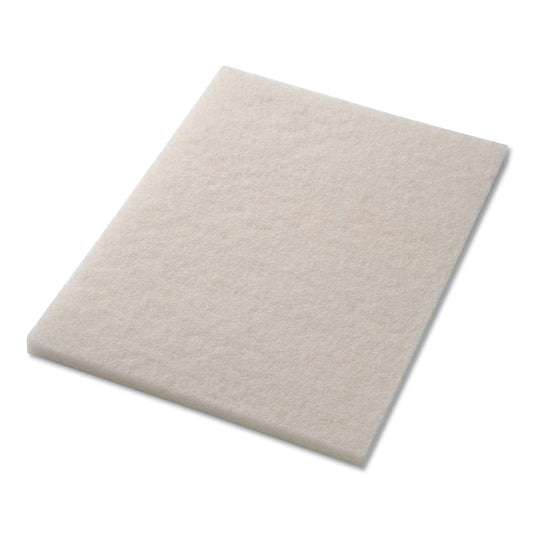 Americo Polishing Pads, 14 x 28, White, 5/Carton