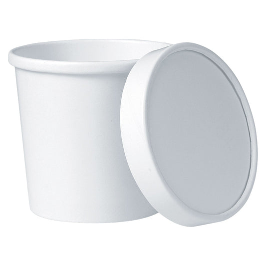 Dart Flexstyle Food Lid Container, 12.1 oz, 3.6" Diameter, White, Plastic, 250/Carton