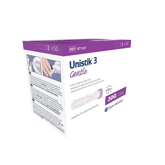 Leader Health Care Owen Mumford Unistik 3 Gentle Single Use Safety Lancets