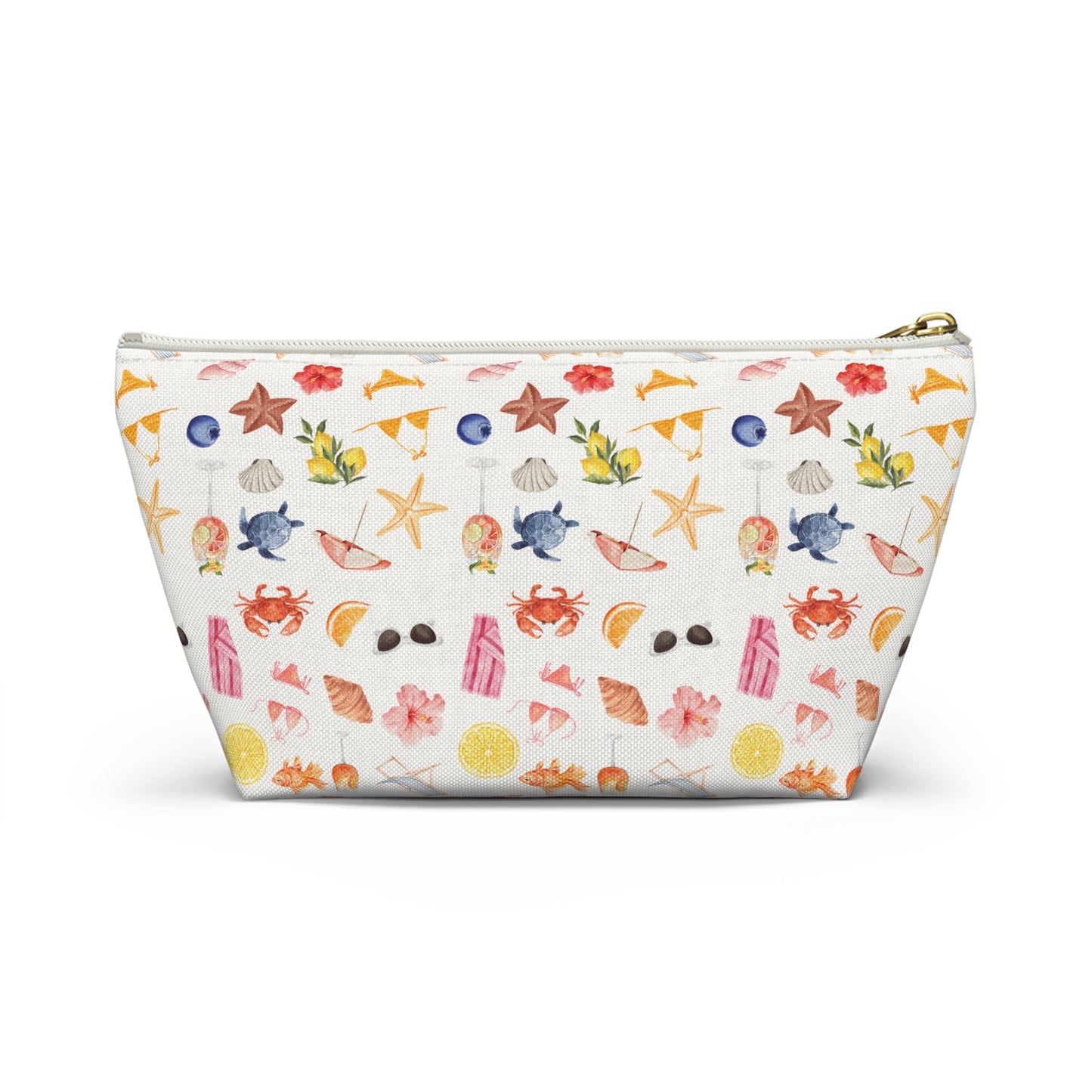 Customizable Beach-Themed Accessory/Makeup Pouch