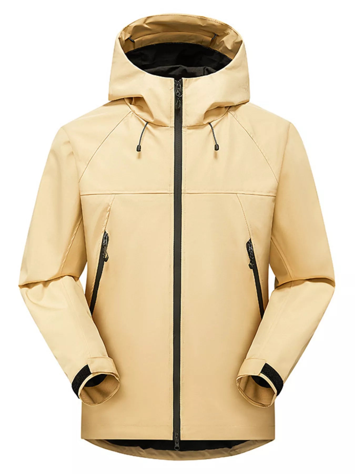 Men's Full Size Waterproof Hooded Zip Up Jacket Plus Size