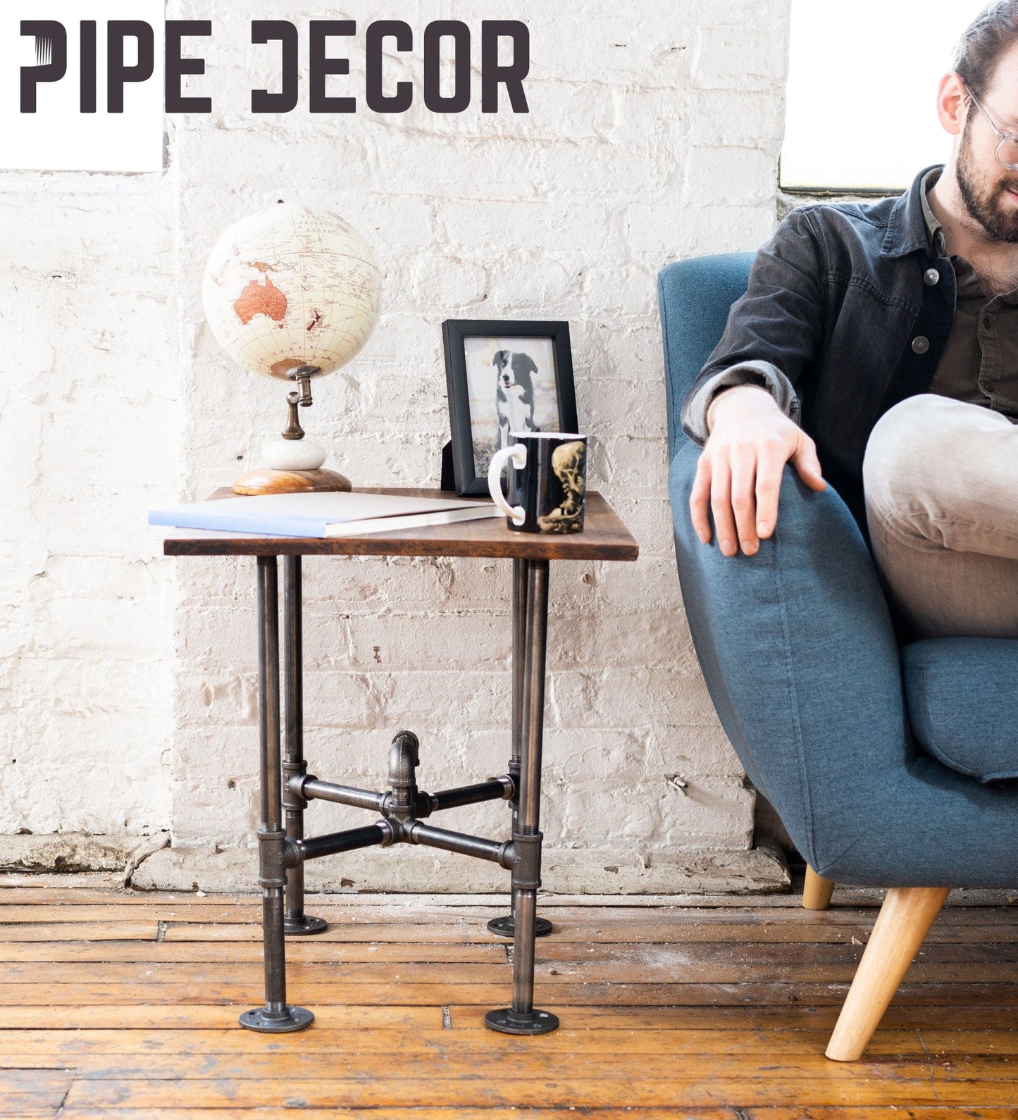 Underpass End Table By PIPE DECOR