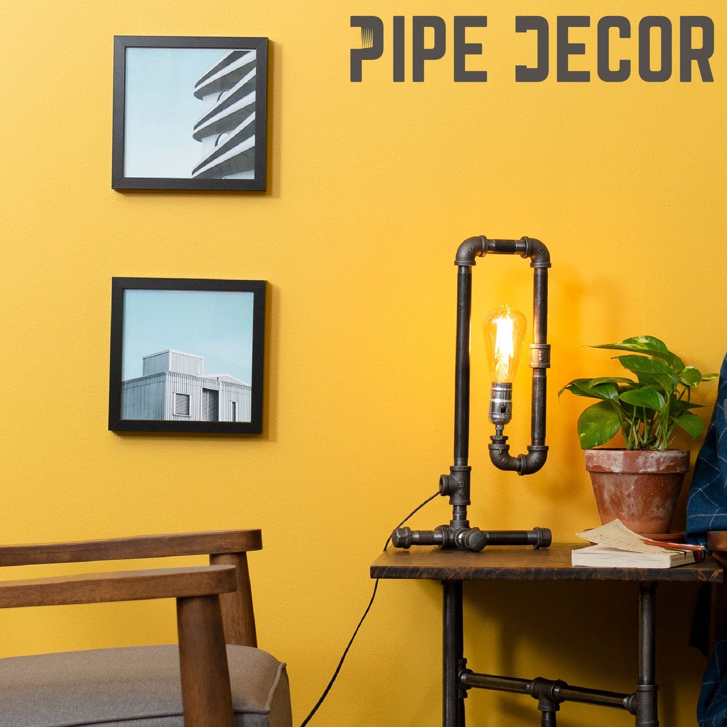 Convertible Table Lamp By PIPE DECOR
