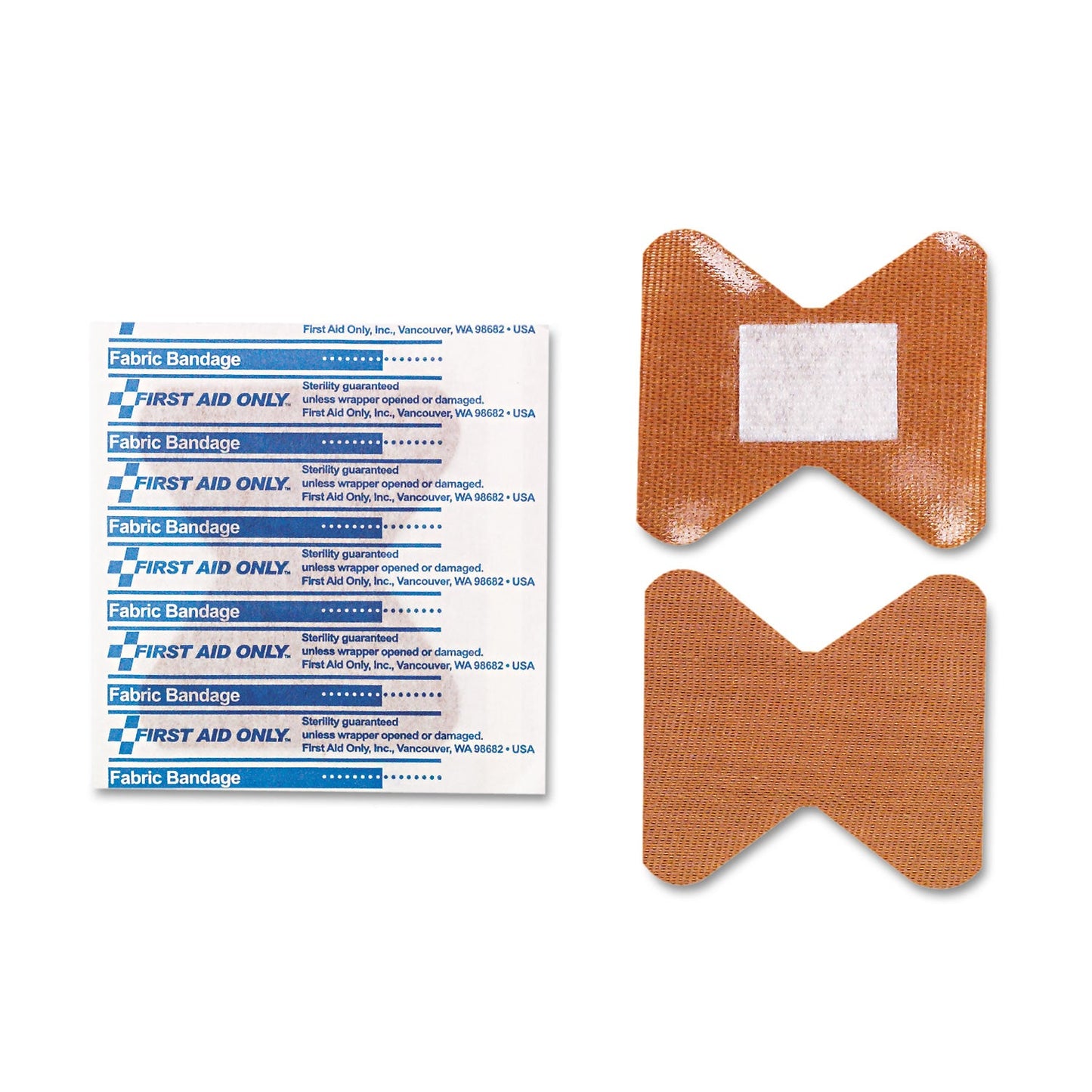 First Aid Only SmartCompliance Fingertip Bandages, 1.88 x 2, 10/Box