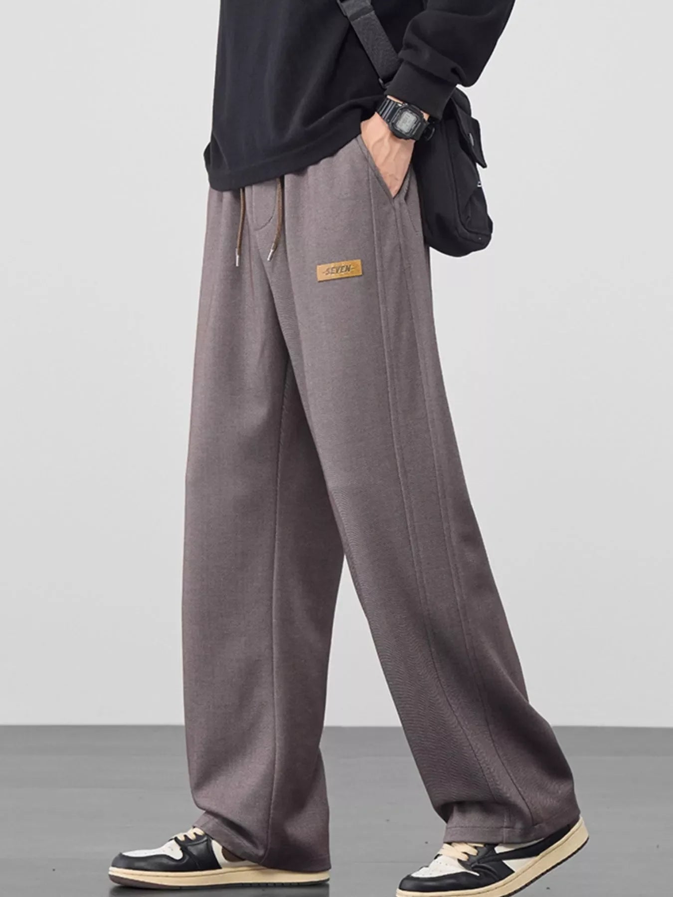 Men's Plus Size Casual Loose Fit Drawstring Pants