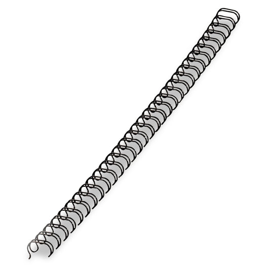 Fellowes Wire Bindings, 1/2" Diameter, 100 Sheet Capacity, Black, 25/Pack