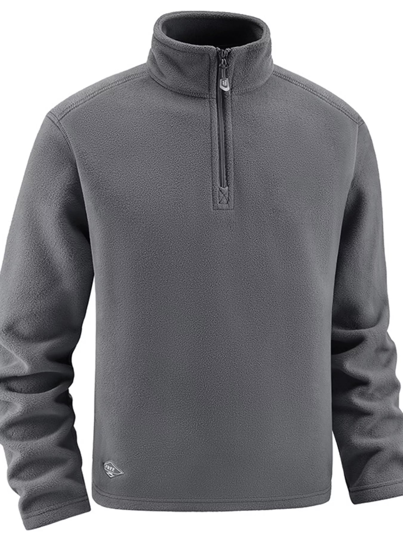 Men's Plus Size Quarter-Zip Fleece Sweatshirt