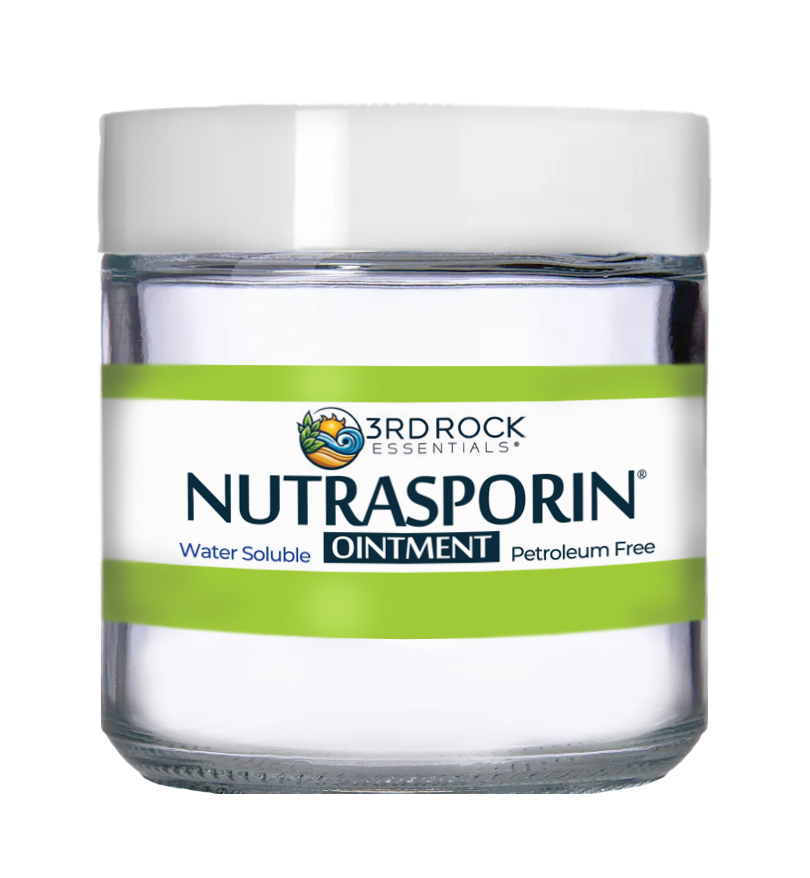 Nutrasporin® - 3 oz JAR - All Natural First Aid Ointment 100ppm Silver Gel