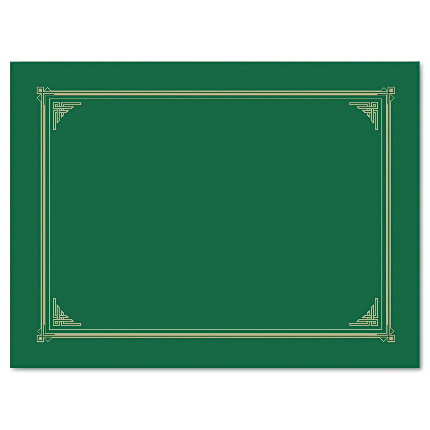 Geographics Certificate/Document Cover, 12.5 x 9.75, Green, 6/Pack